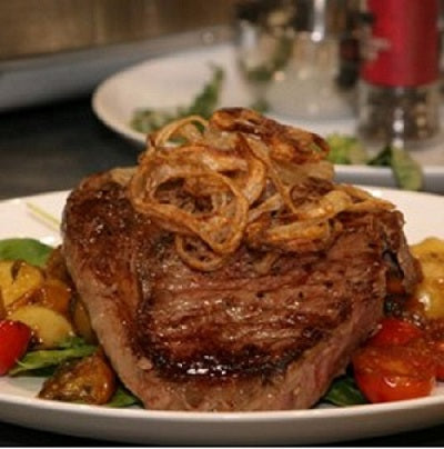 FEATURED RECIPE: Grilled Rib-Eye With Tomato Pan Sauce